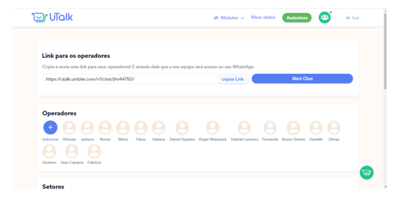 Imagem 01 - como usar o whatsapp business web com o utalk